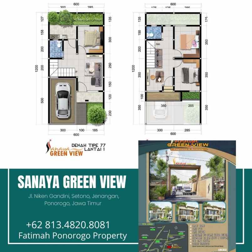 promo terbaik rumah 2 lantai syariah di ponorogo