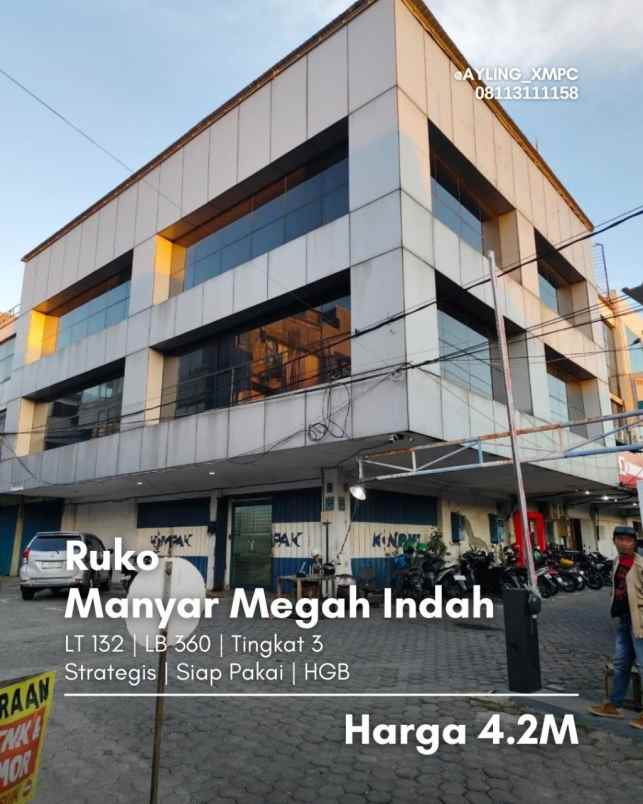 ruko manyar megah indah strategis siap pakai