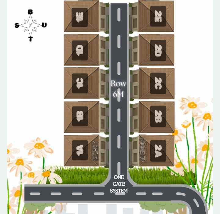 rumah 1 lantai konsep french style di rempoa ciputat