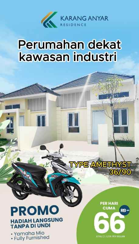 rumah buat usaha di jalan utama karang anyar residence