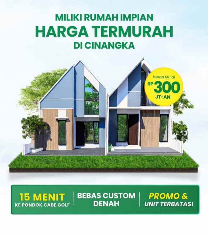 rumah cinangka sawangan depok kpr syariah tanpa riba