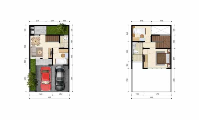 rumah cluster 797 jt an di tapos depok