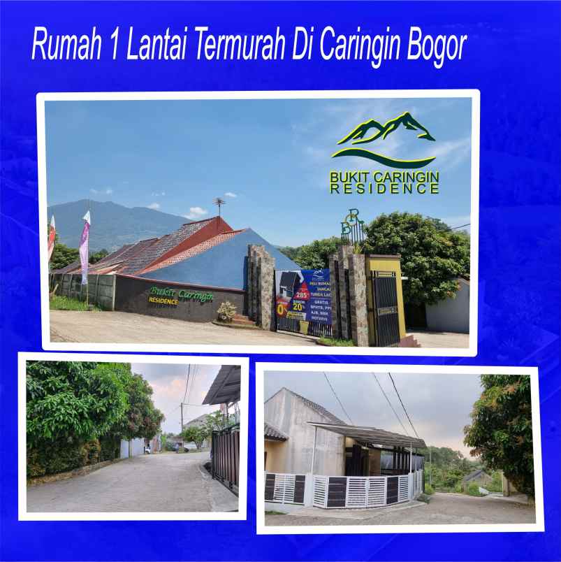 rumah dp 0 dan 5 menit tol caringin bogor