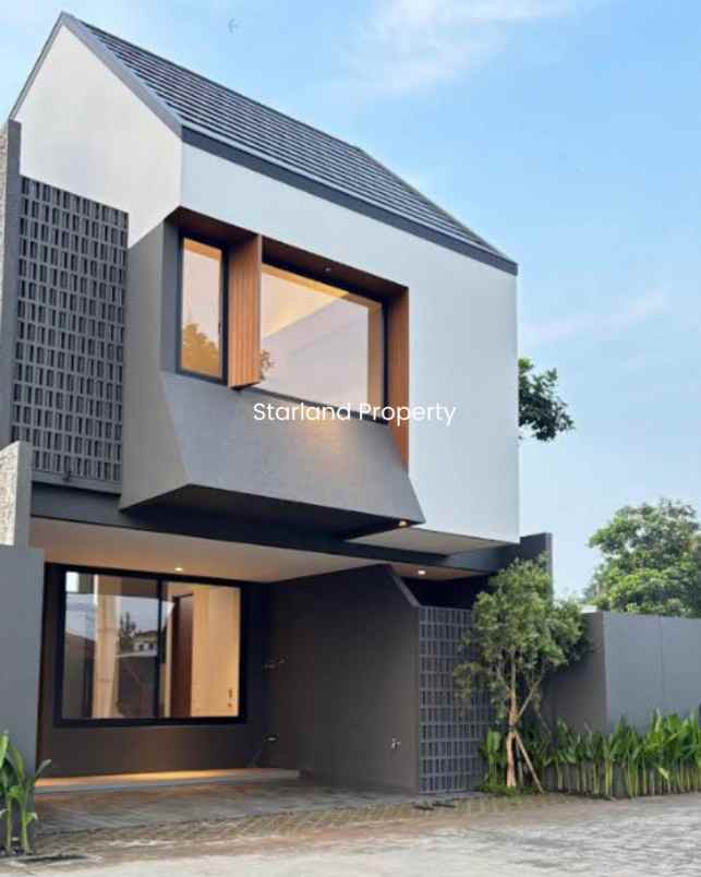 rumah full bata merah modern house di ciputat tangsel