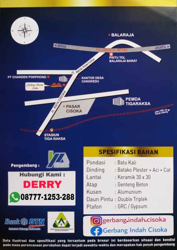 rumah jalan raya cangkudu