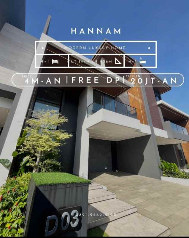 rumah mewah dengan lift di kawasan terlengkap depok