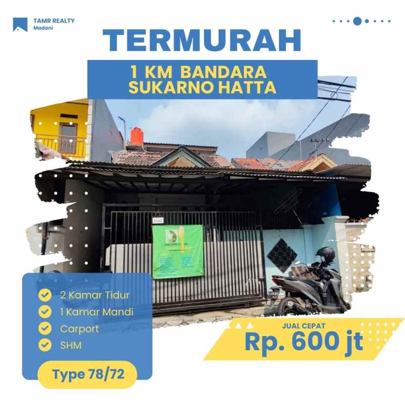 rumah murah dekat bandara soekarno hatta tangerang