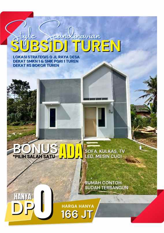 rumah subsidi turen style scandinavian