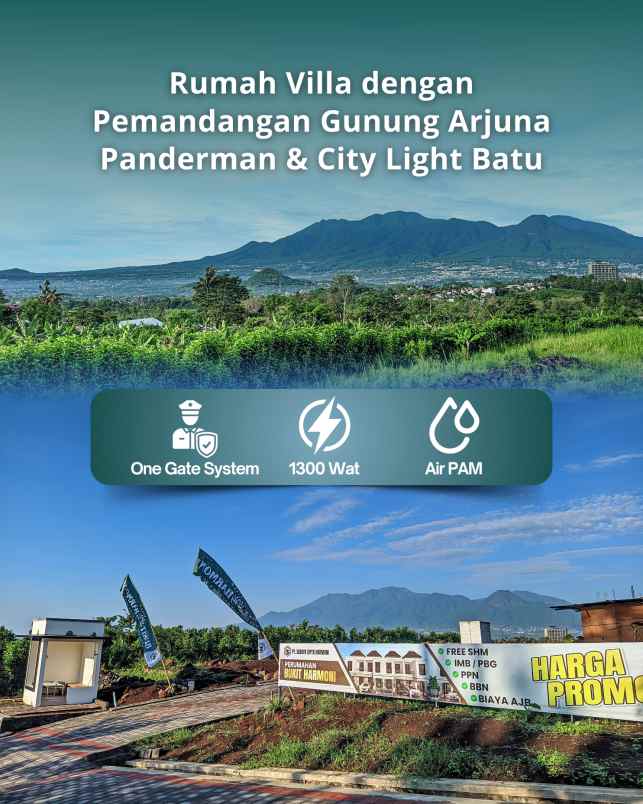 rumah villa di malang karangploso dekat batu dijual