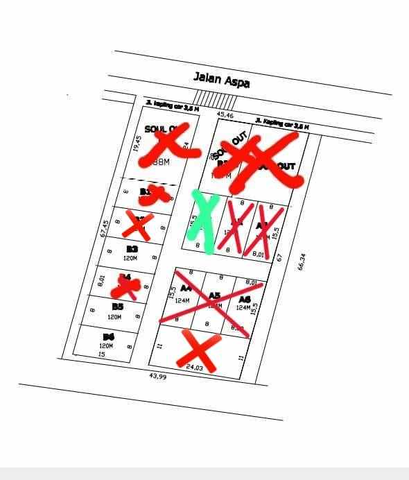 shm tanah tepi aspal sekojo ujung