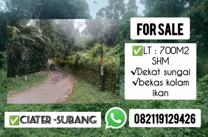 tanah bekas kolam ciater subang jawa barat