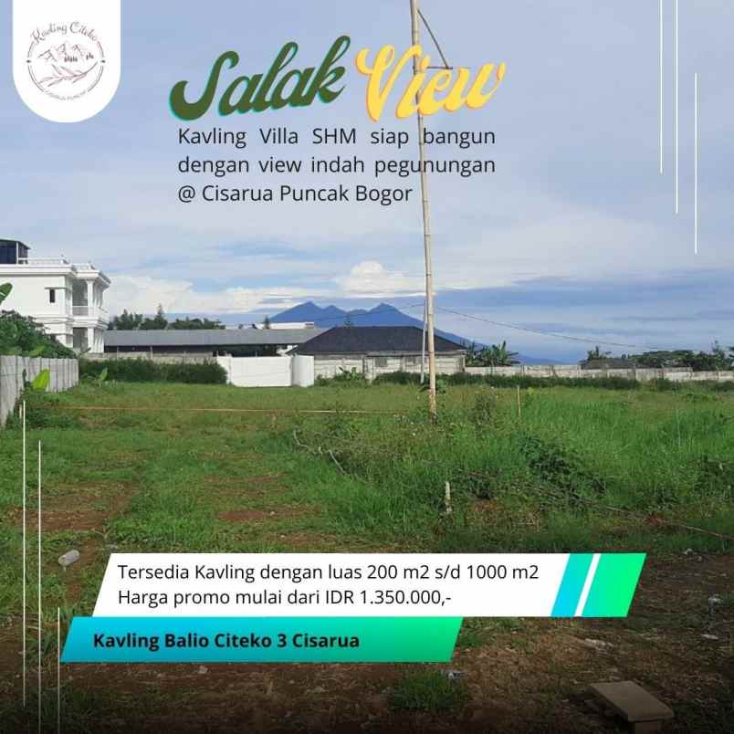 tanah desa citeko cisarua