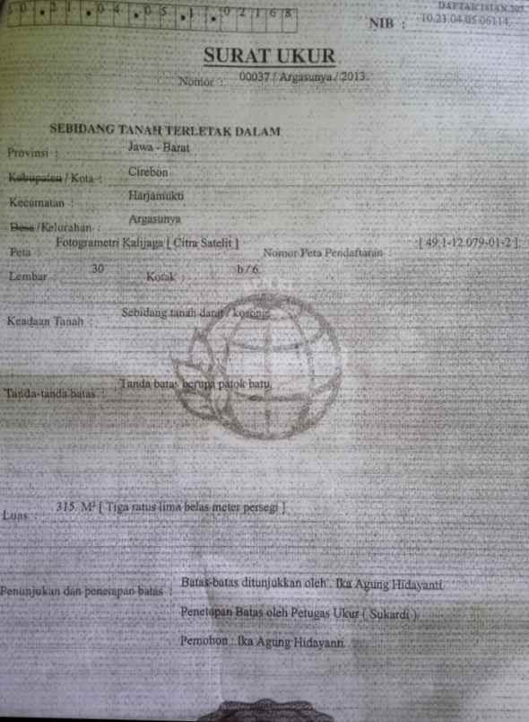 tanah desa karang anyar