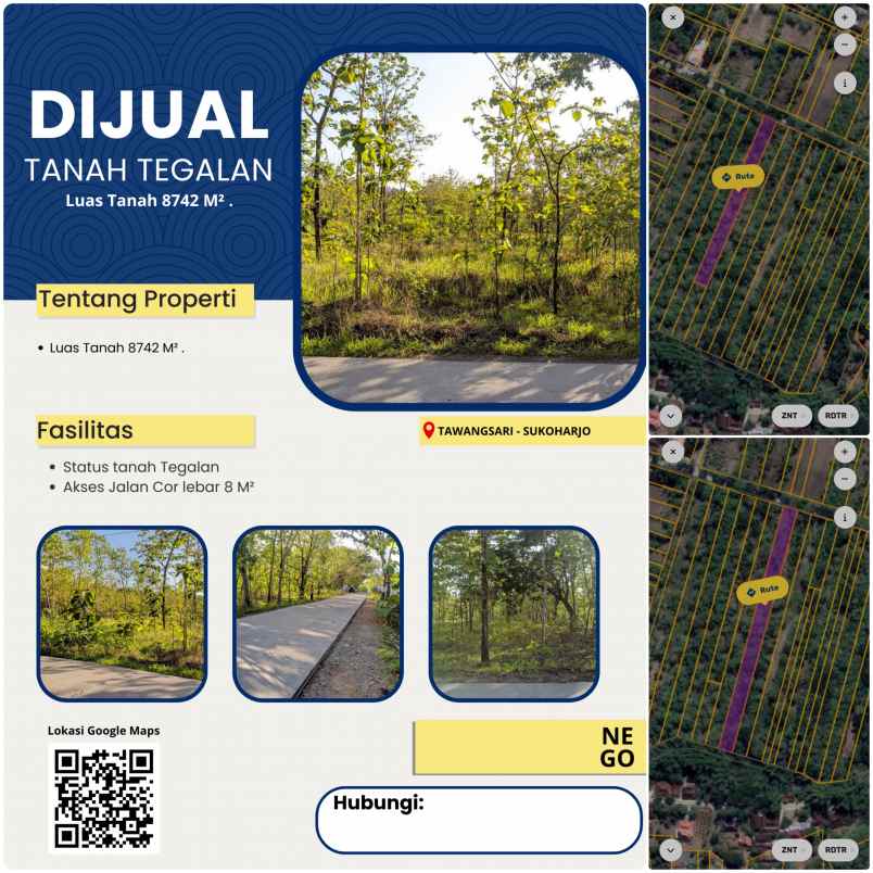 tanah investasi di sukoharjo