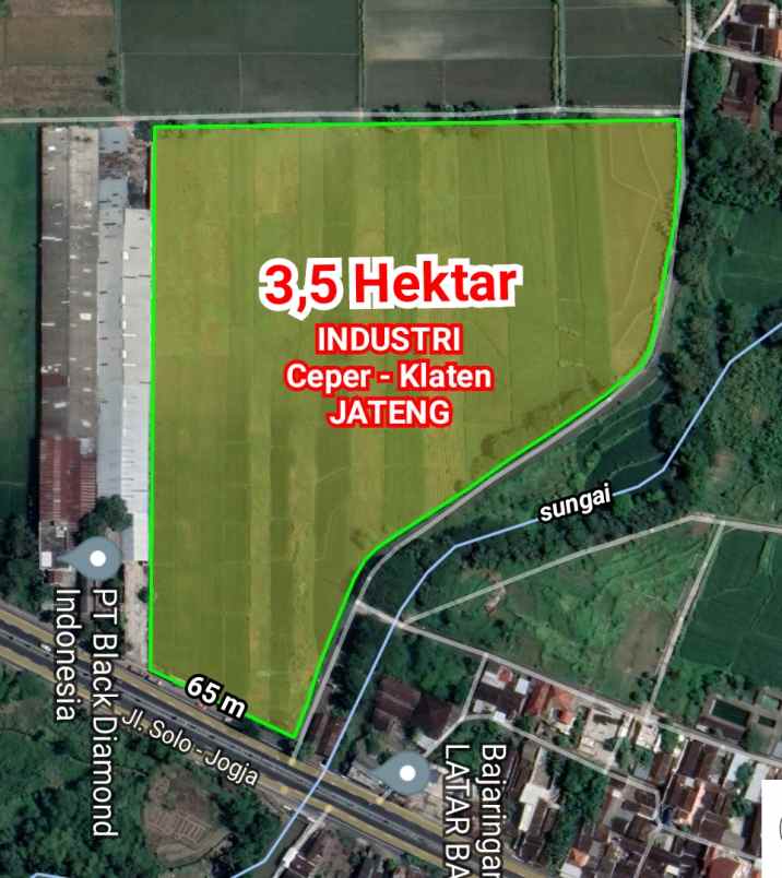 tanah jl raya solo yogyakarta