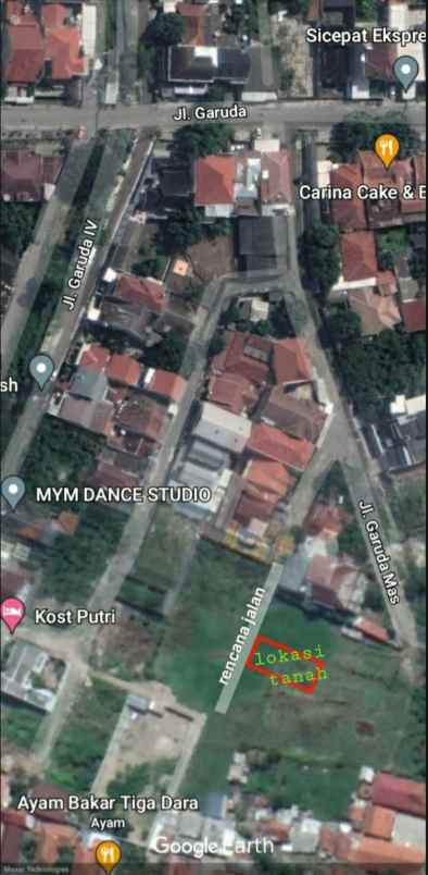 tanah jln garuda kesambi kota