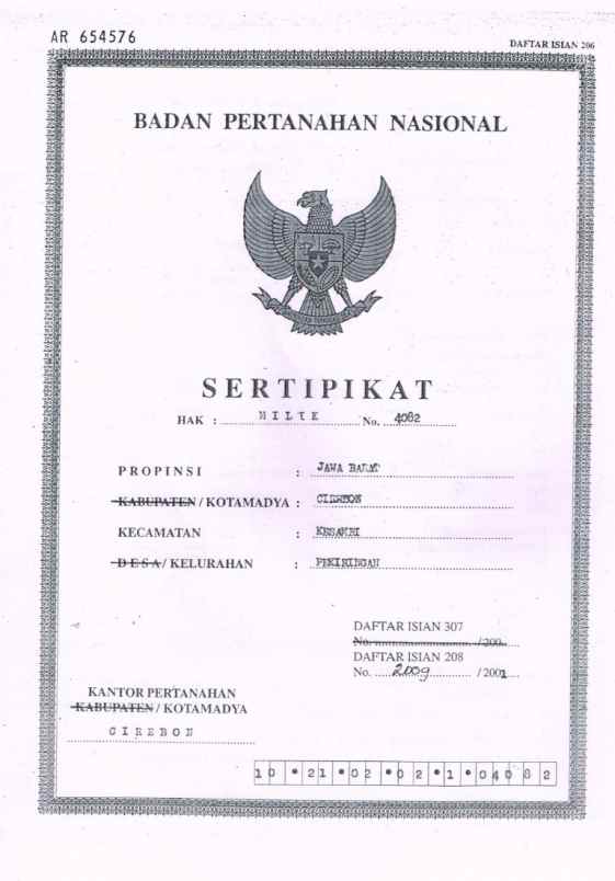 tanah jln garuda kesambi kota