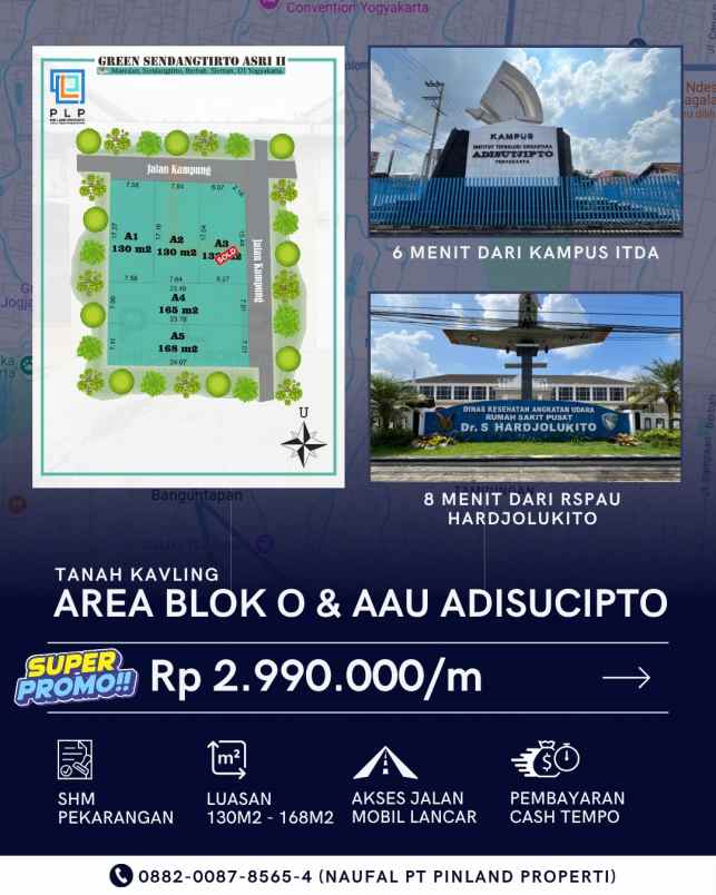 tanah kavling shm dekat blok o promo mulai 2 99juta m