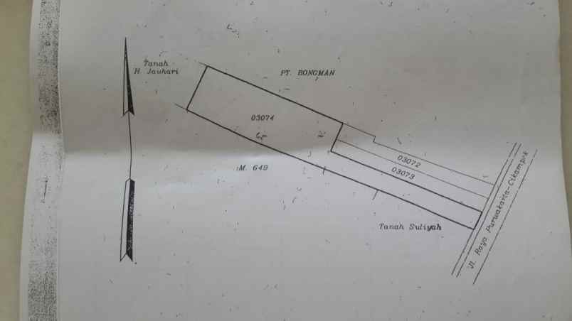 tanah komersil purwakata cikopo