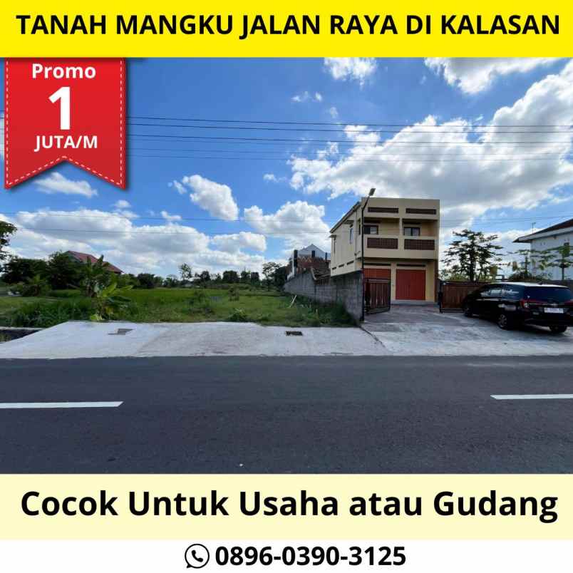 tanah murah mangku jalan raya di kalasan