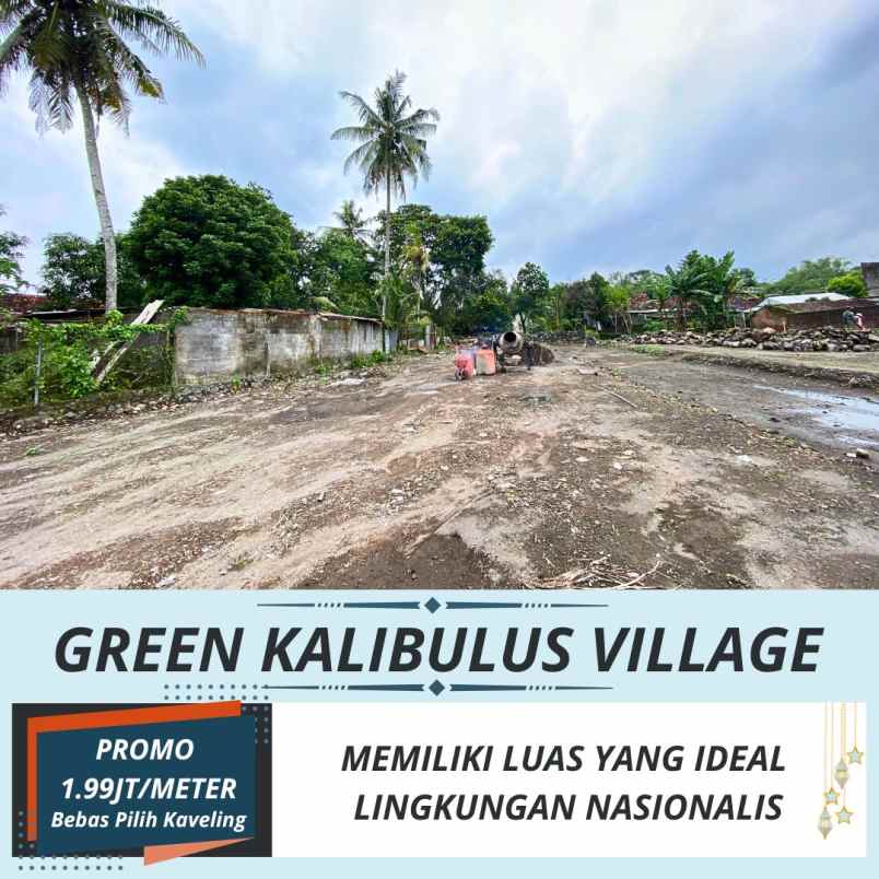 tanah pekarangan 200 meter dari jl raya pakem kalasan