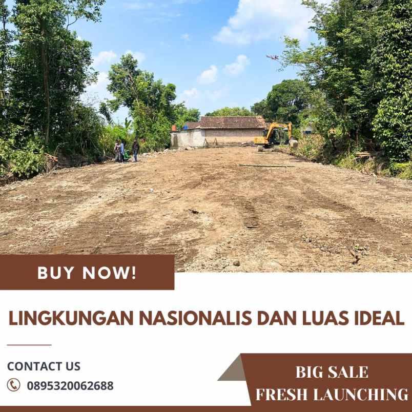 tanah pekarangan murah strategis di timur jakal km 10