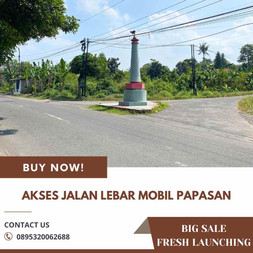 tanah pekarangan murah strategis di timur jakal km 10