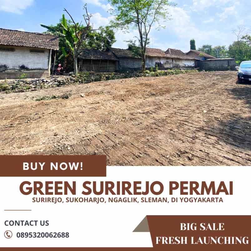 tanah pekarangan murah strategis di timur jakal km 10