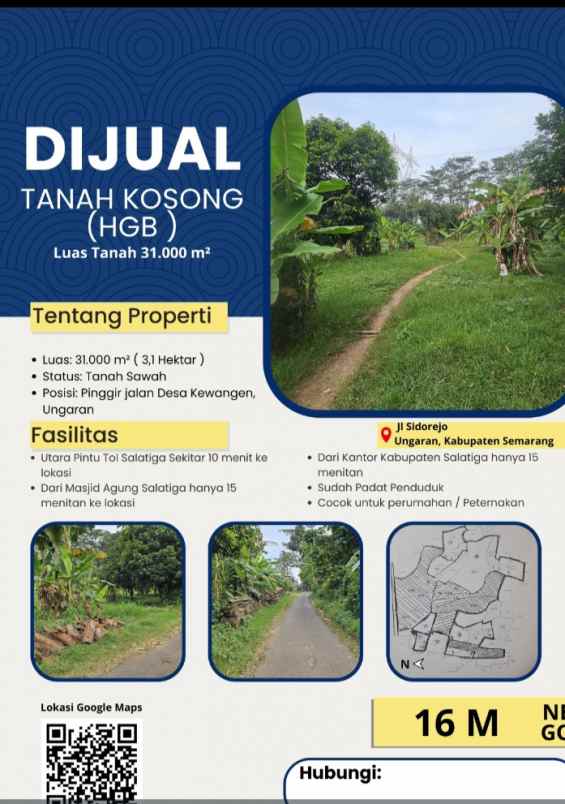 tanah tegal luas di perkotaan