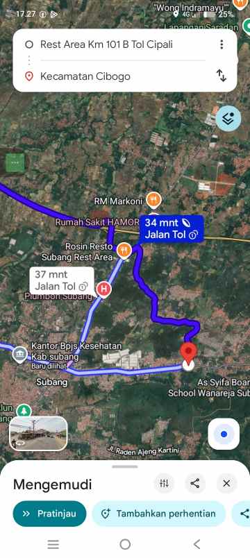 tanah untuk zona industri gudang dll cibogo subang