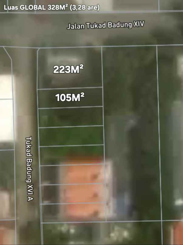 dijual 1 are jl sanghyang gg indra buduk mengwi