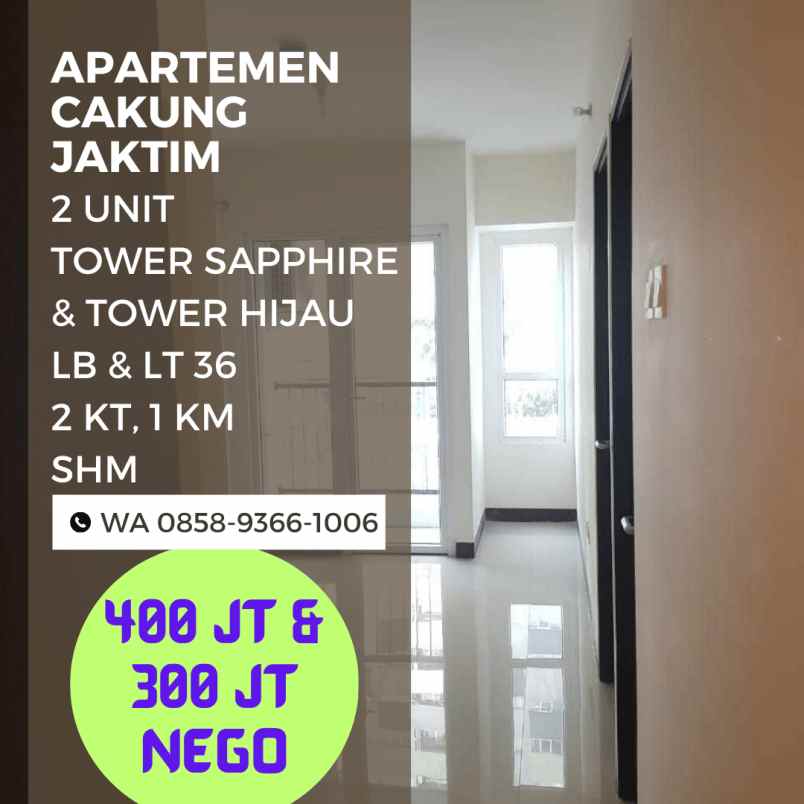 dijual apartemen apartemen sentra timur cakung