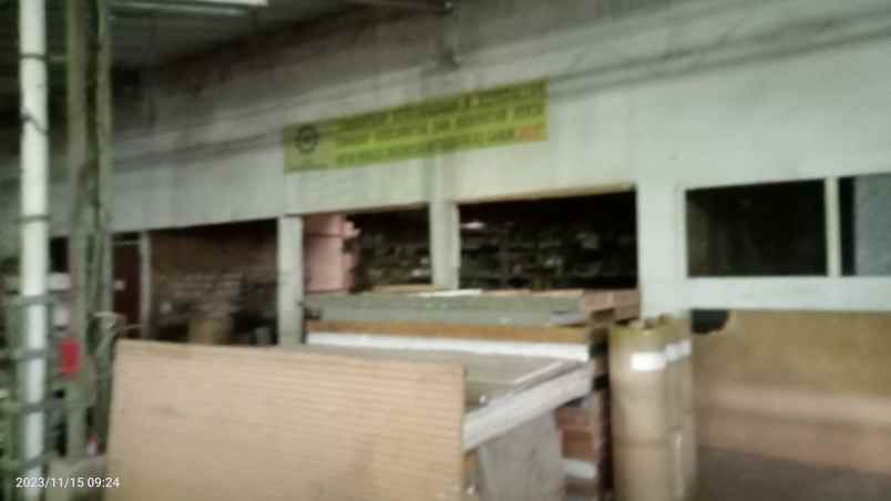 dijual gudang 3605 m2 rawalumbu kota bekasi