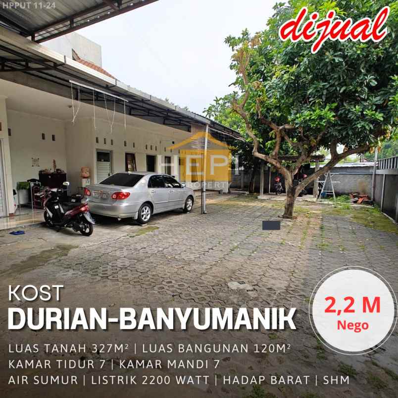 dijual kost di durian banyumanik semarang