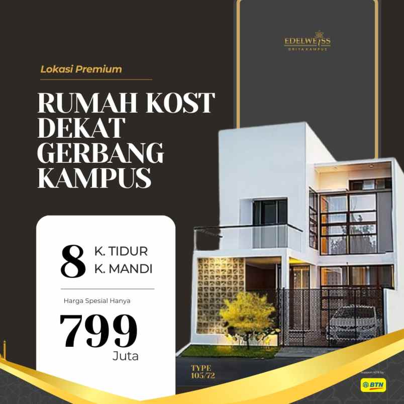 dijual kost sumbersekar