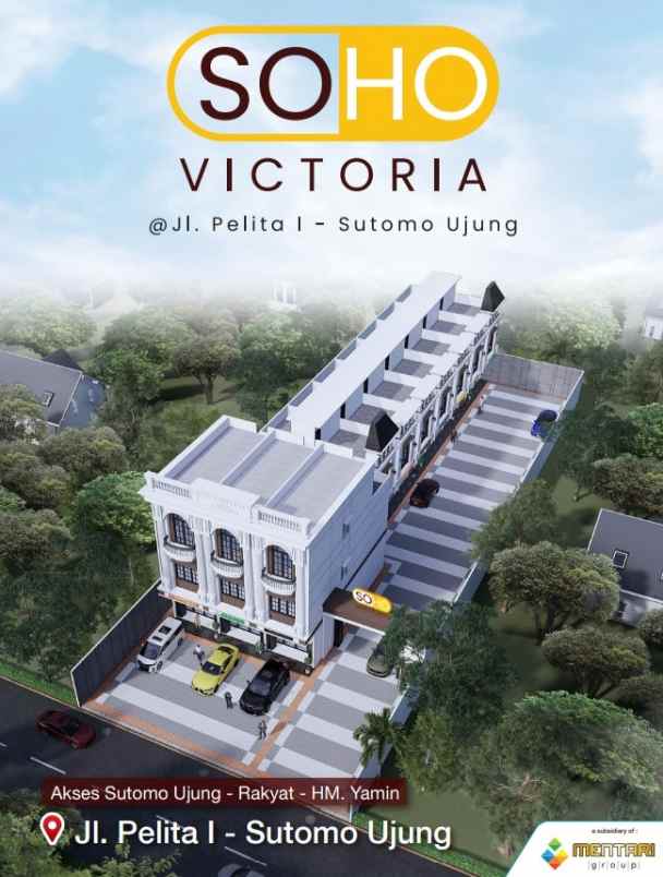 dijual ruko gudang kantor jalan pelita 1 sutomo