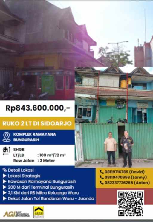 dijual ruko gudang kantor komplek ruko modern taman