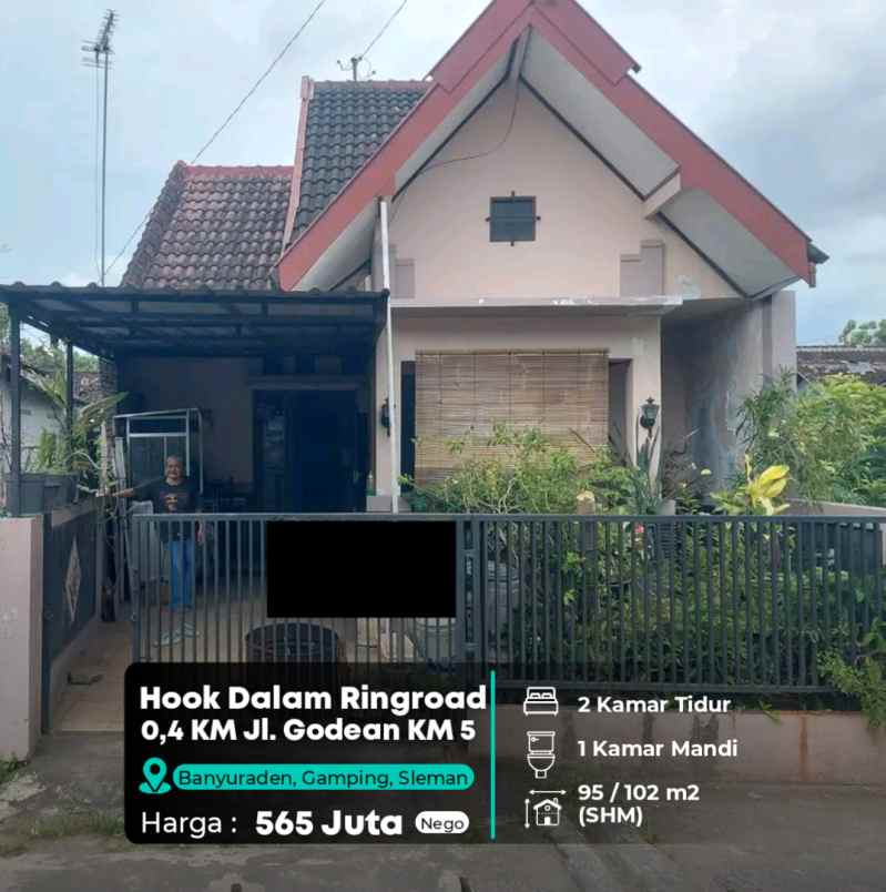 dijual rumah 600 meter gacoan