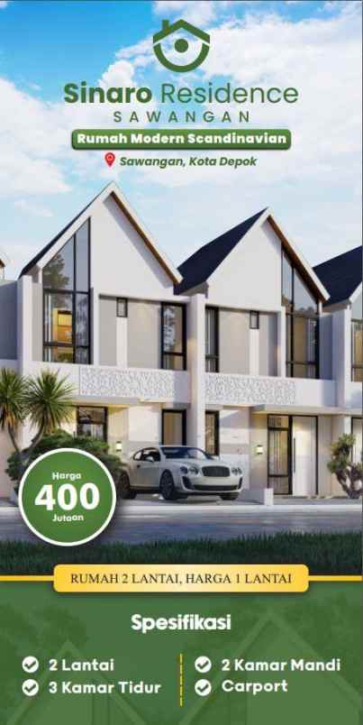 dijual rumah bedahan sawangan depok