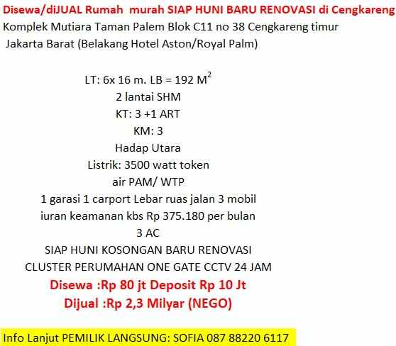 dijual rumah cluster fajar baru 27 i