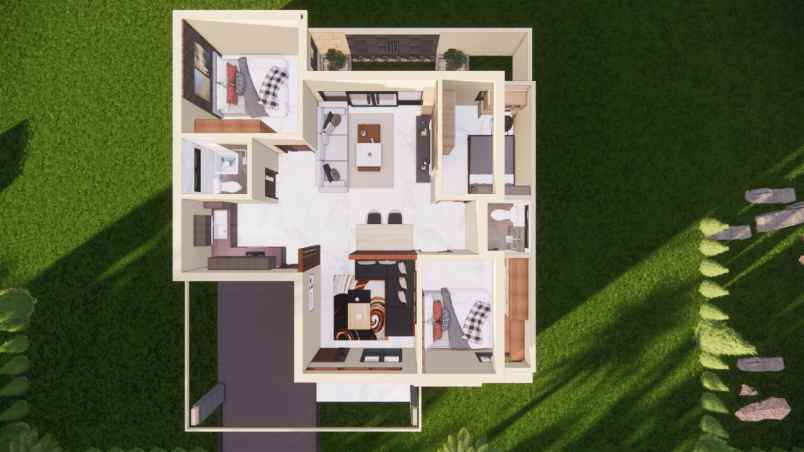 dijual rumah cluster the barito lingkar