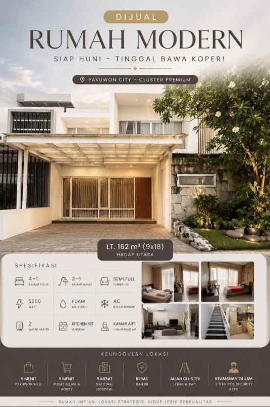 dijual rumah jalan forest mansion