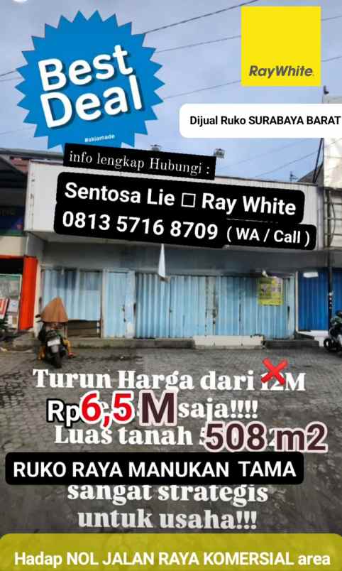 dijual rumah jalan manukan tama