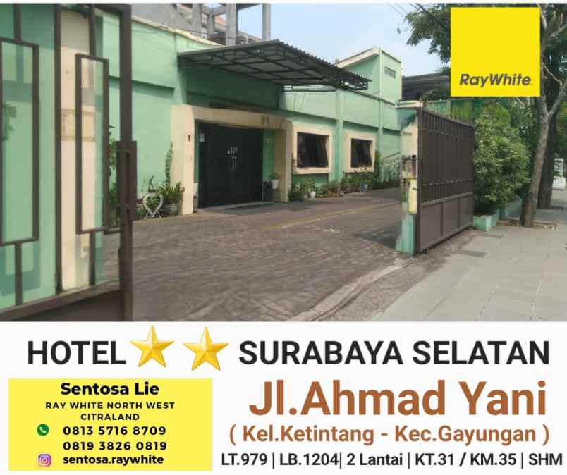 dijual rumah jalan raya ahmad yani