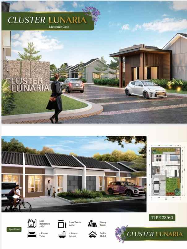 dijual rumah jalan raya sarimukti cbl