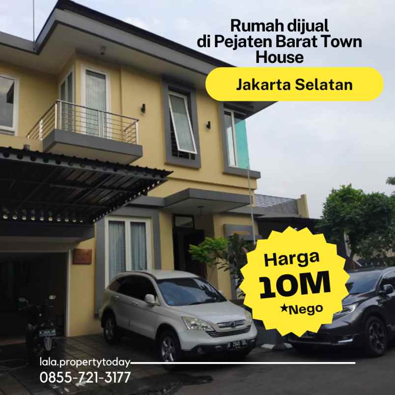 dijual rumah jl pejaten barat raya no