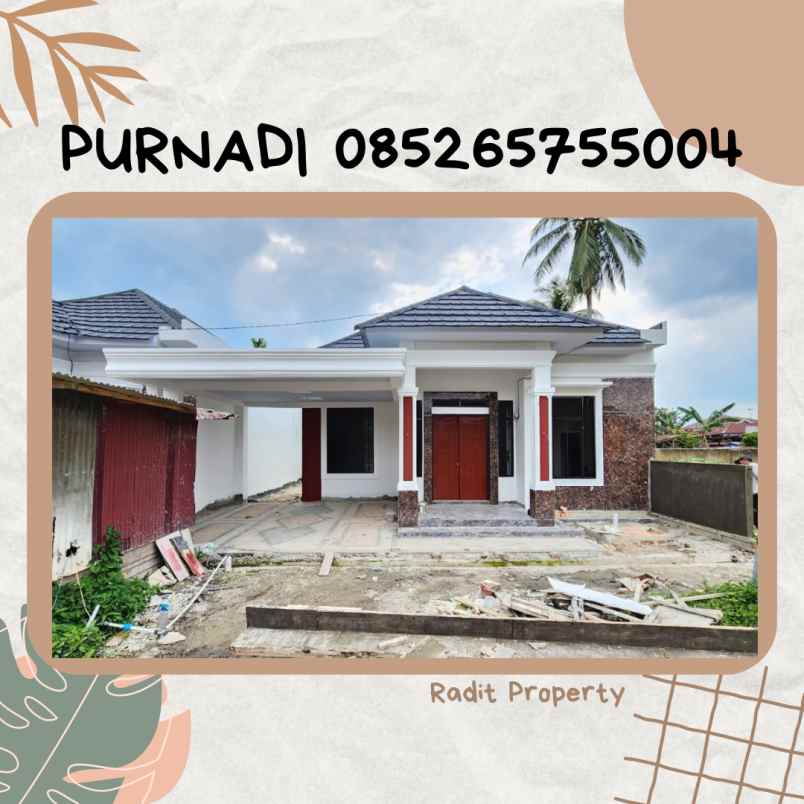 dijual rumah jl rawa bening arengka atas