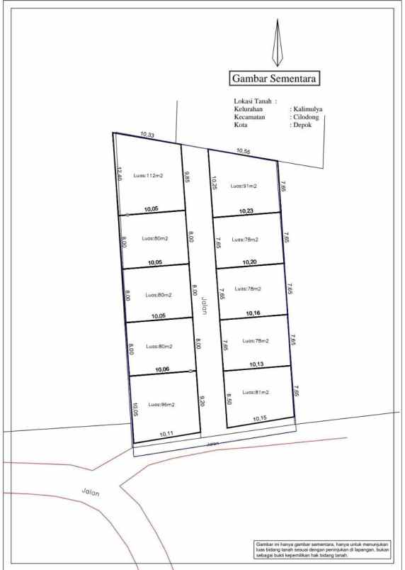 dijual rumah kalimulya cilodong depok