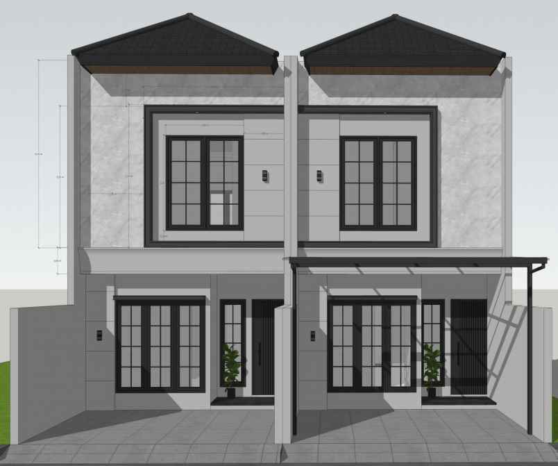 dijual rumah klampis semolo barat baru gress