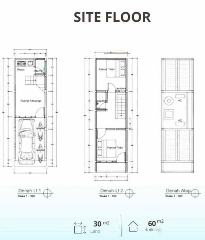 dijual rumah kp tengah kec kramat jati